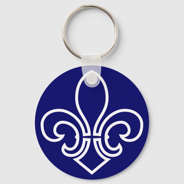 Fleur de Lis Keychain (Front)
