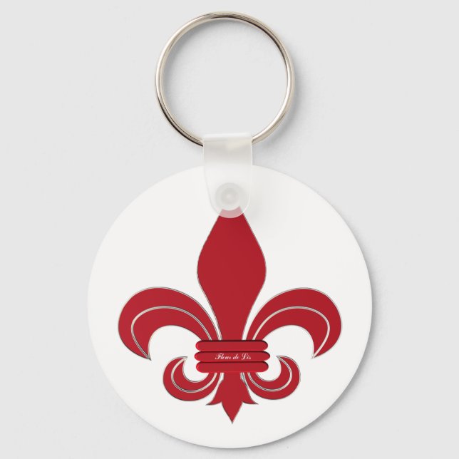Fleur de Lis Keychain (Front)