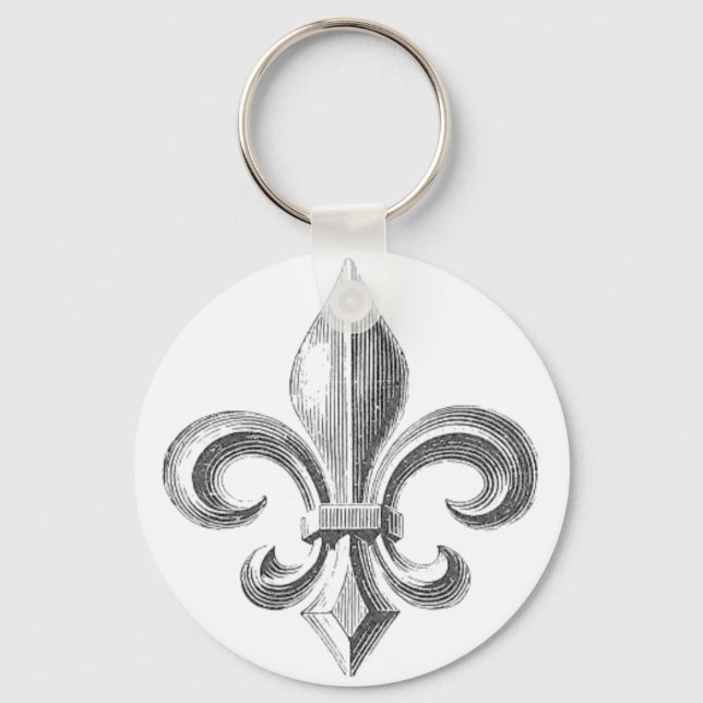 Fleur de Lis Keychain (Front)