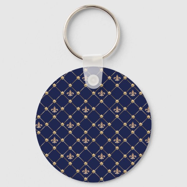 Fleur de Lis Keychain (Front)