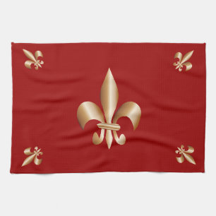Fleur de lis kitchen towel