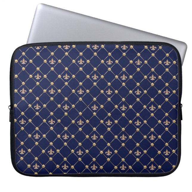 Fleur de Lis Laptop Sleeve (Front)