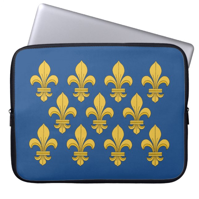 Fleur-de-lis Laptop Sleeve (Front)