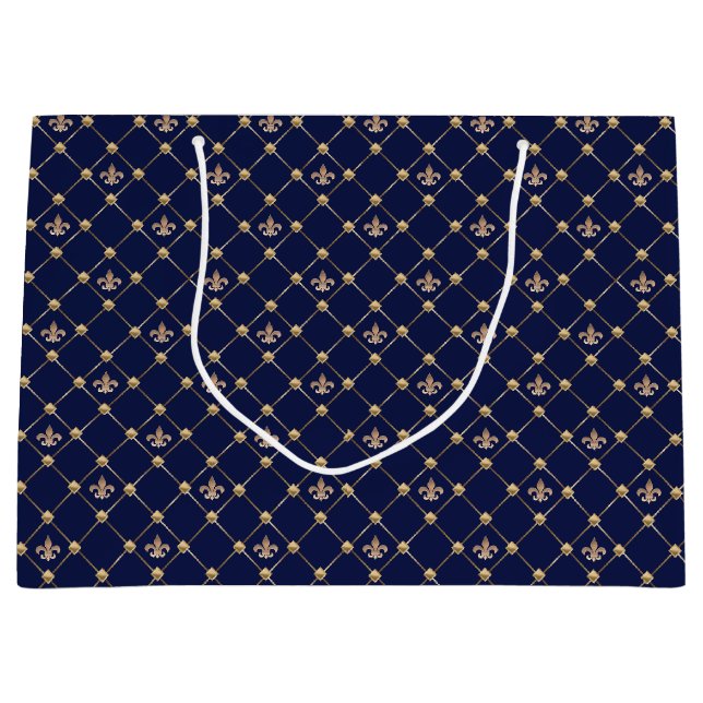 Fleur de Lis Large Gift Bag (Front)