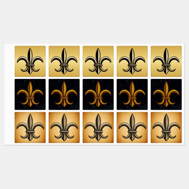 Fleur De Lis Lebels (Sheet)