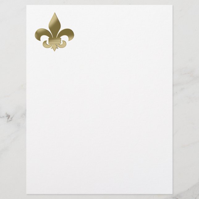 Fleur de Lis Letterhead (Front)