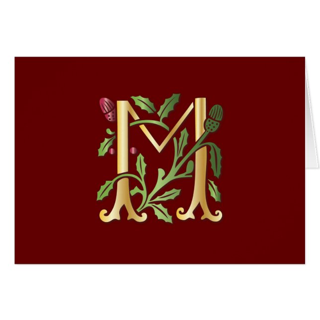 Fleur-de-lis M Monogram (Front Horizontal)