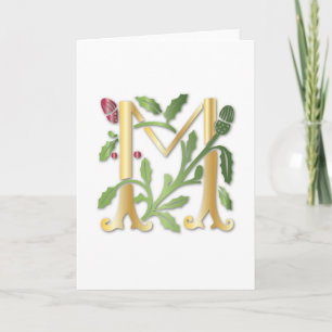 Fleur de lis M Monogramme