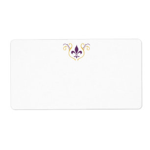 Fleur de Lis Mailing Address Label