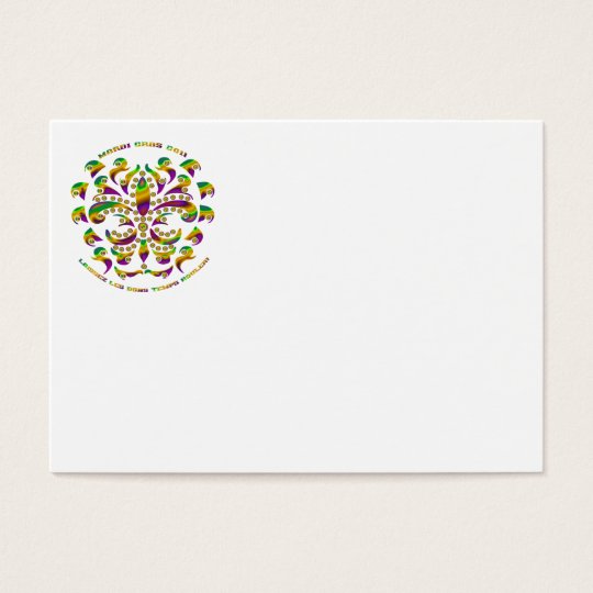 fleur de lis Mardi-Gras 2011 V-2 Business Card