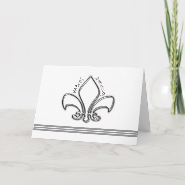 Fleur de Lis Merci Merci en français (Devant)