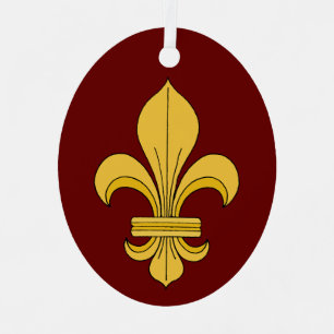 Fleur-de-lis Metal Ornament