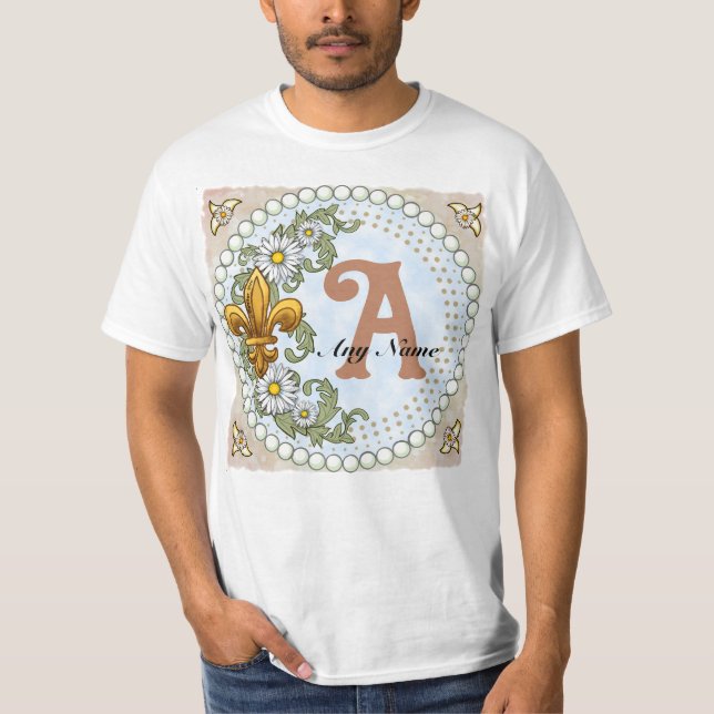 Fleur De Lis Monogram t-shirt (Front)