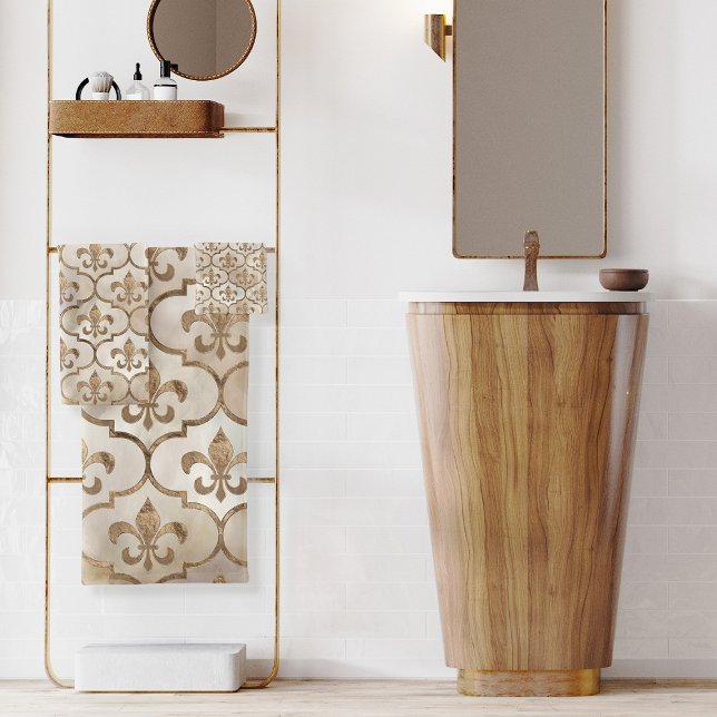 Fleur de lis motif perle et or (Créateur téléchargé)