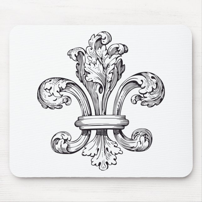 fleur de lis mouse pad (Front)