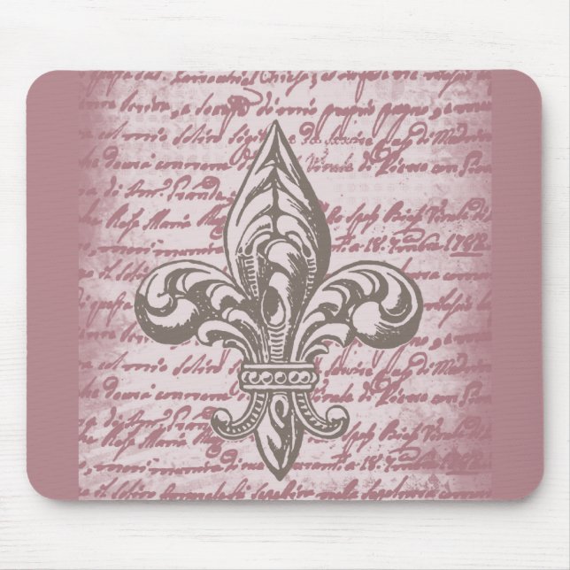 Fleur De lis Mouse Pad (Front)