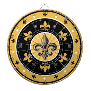 Fleur-de-Lis New Orleans Design Dart Board