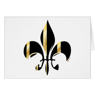 Fleur de Lis noir et or