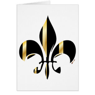 Fleur de Lis noir et or