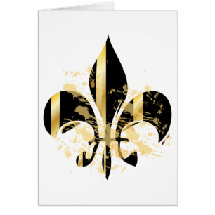 Fleur de Lis noir et or