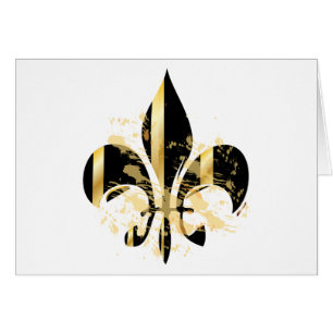 Fleur de Lis noir et or