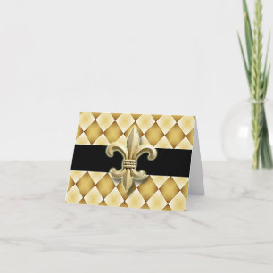 Fleur de Lis note card