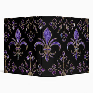 Fleur-de-lis ornament Amethyst purple Binder
