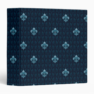 Fleur De Lis Pattern Binder