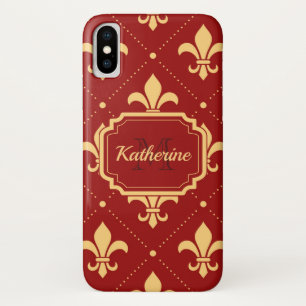 Fleur-de-lis Pattern Case-Mate iPhone Case