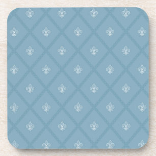 Fleur-de-lis pattern coaster