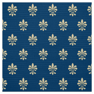 Fleur De Lis Pattern Fabric