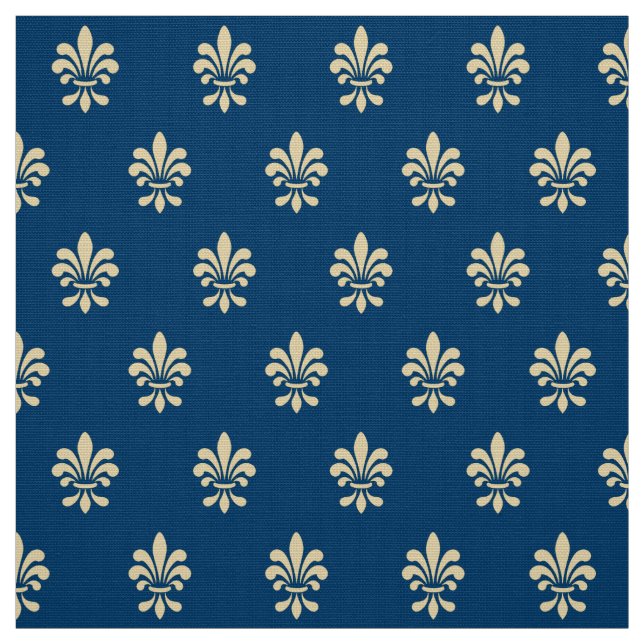 Fleur De Lis Pattern Fabric (Swatch)