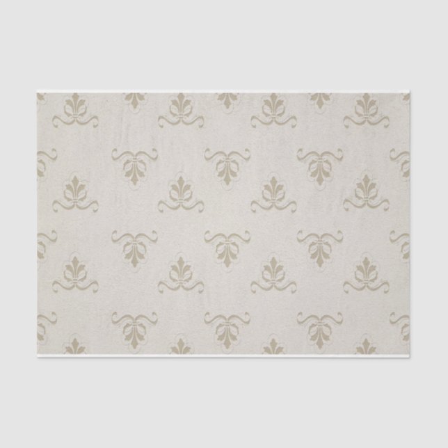Fleur de Lis Pattern French Decoupage Giftwrap Tissue Paper (Front)