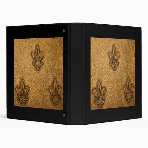 Fleur-de-Lis Pattern French Mardi Gras Binder