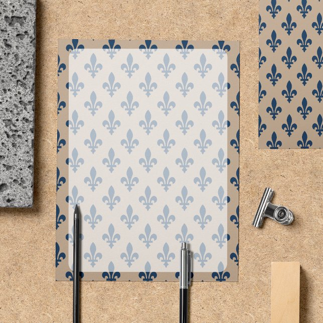 Fleur de Lis Pattern, French, Royal, Navy Blue (Creator Uploaded)