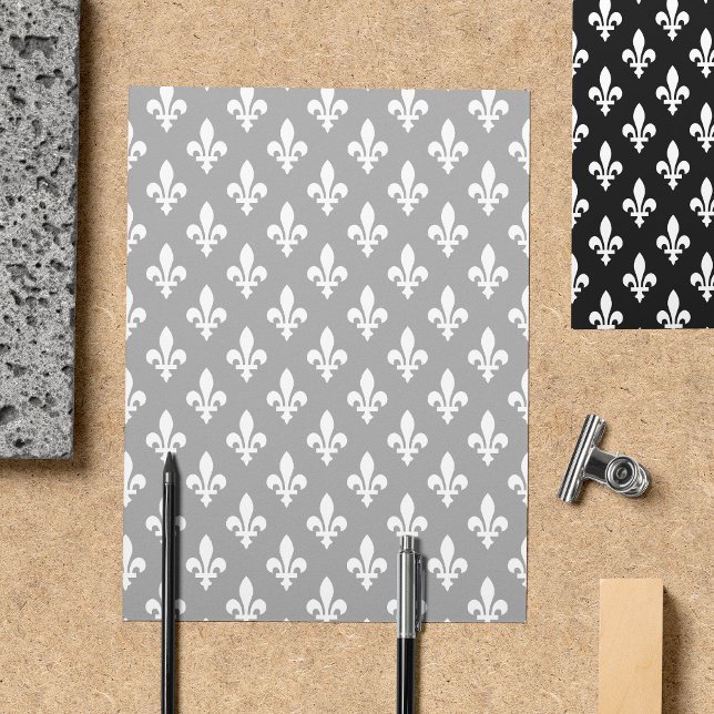 Fleur de Lis Pattern, French, Royal, White Flyer (Creator Uploaded)