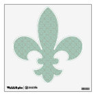 Fleur De Lis Pattern - menthe et kaki lumineux