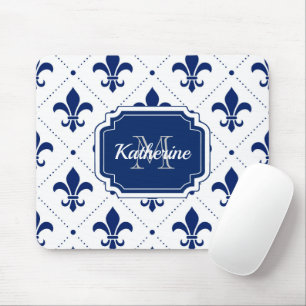 Fleur-de-lis Pattern Mouse Pad