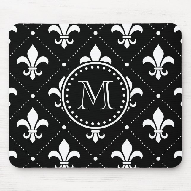 Fleur De Lis Pattern Mouse Pad (Front)