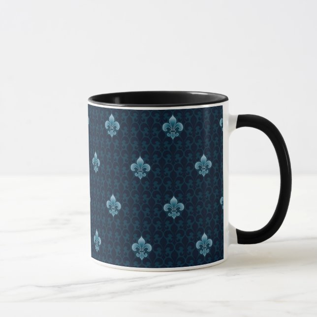 Fleur De Lis Pattern Mug (Right)