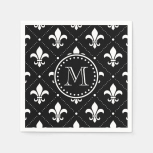 Fleur De Lis Pattern Napkin