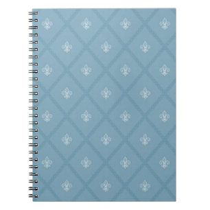 Fleur-de-lis pattern notebook