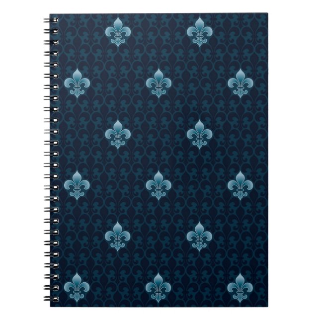 Fleur De Lis Pattern Notebook (Front)
