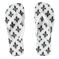 Fleur de Lis Pattern, Royal French, Black on White