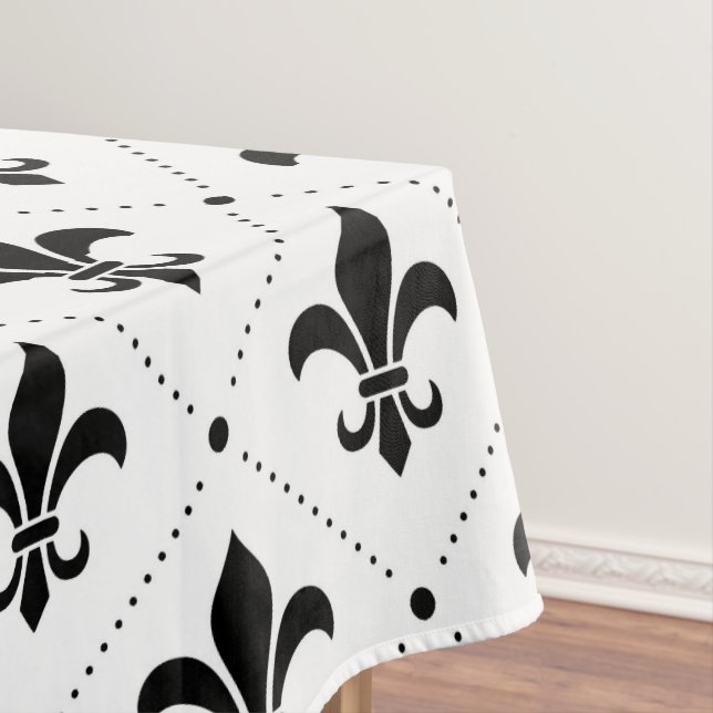 Fleur De Lis Pattern Tablecloth (In Situ)