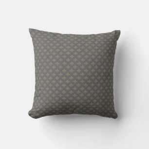 Fleur de lis Pattern Throw Pillow