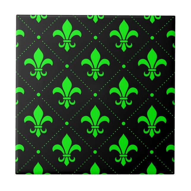 Fleur-de-Lis Pattern Tile (Front)