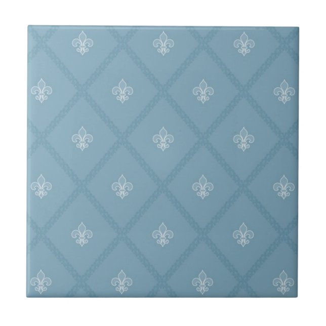 Fleur-de-lis pattern tile (Front)
