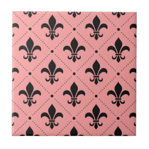 Fleur De Lis Pattern Tile