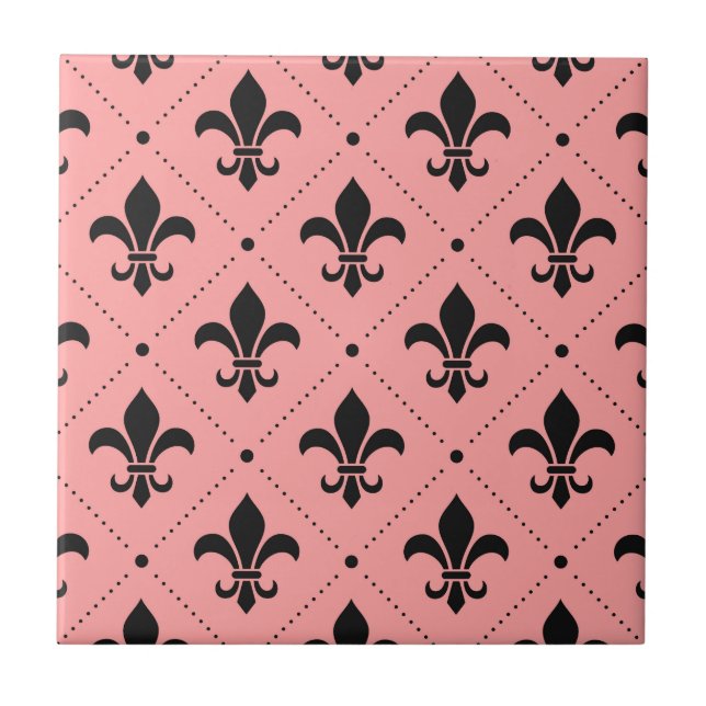 Fleur De Lis Pattern Tile (Front)